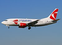 WWW.AIRLINERS.NET Přistávající ČSA v nových barvách.